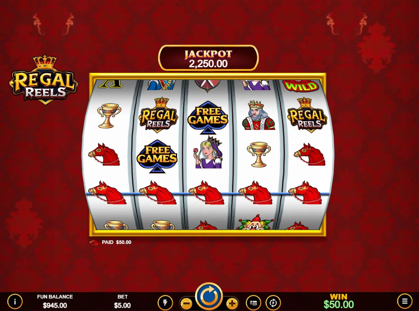 Regal Reels Main Features
