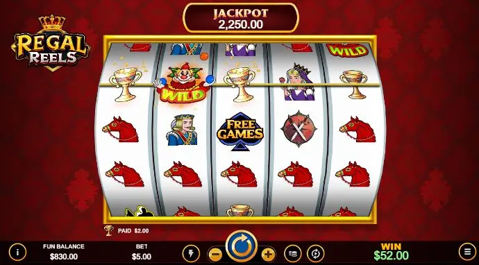 Regal Reels gameplay