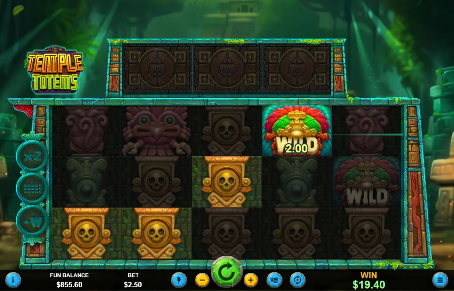 Temple Totems Pay Table