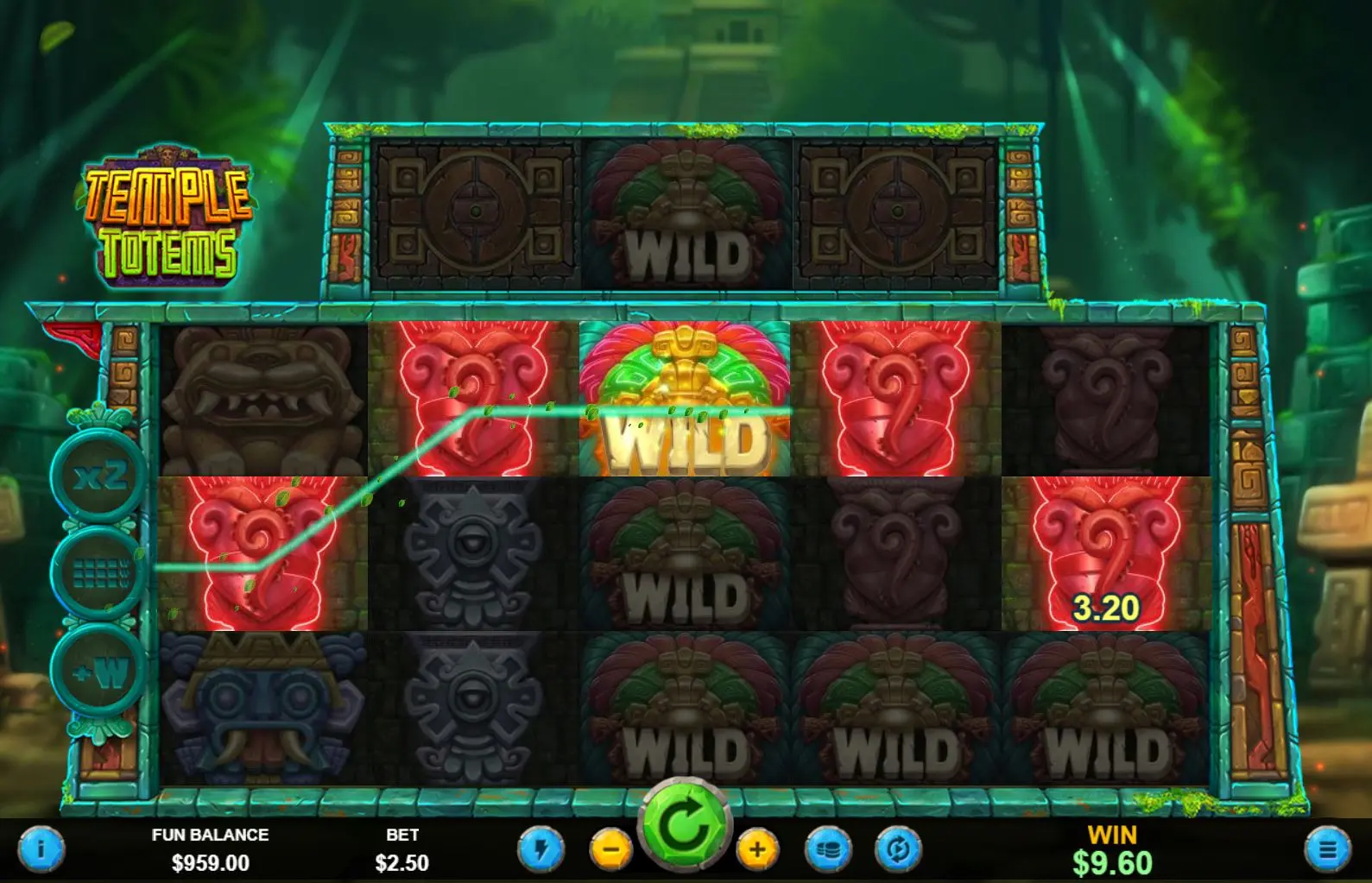 Temple Totems Expanded Reels