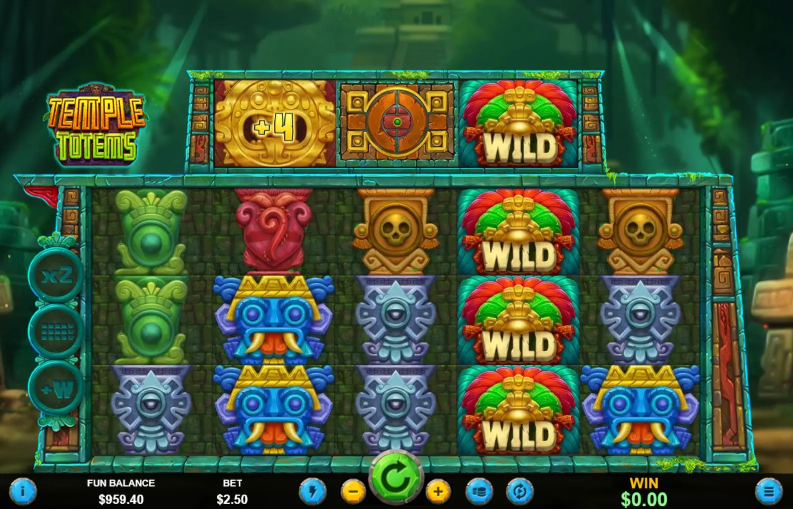 Temple Totems Bonus Row