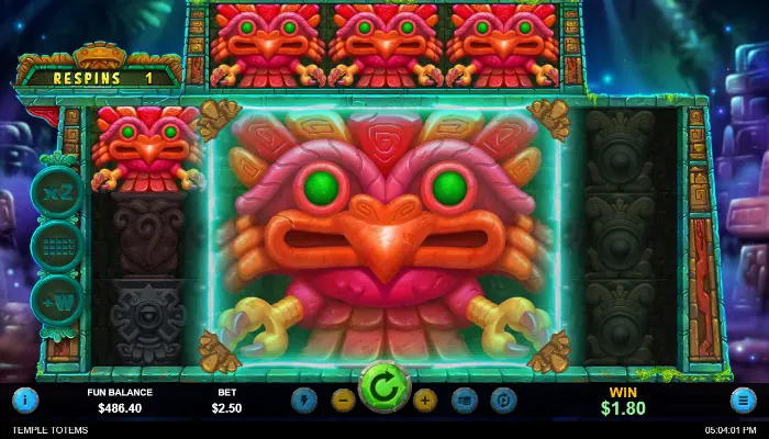 Temple Totems News Re-Spins