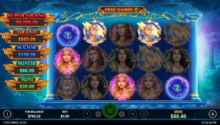 Fortunate Zeus news Free Games