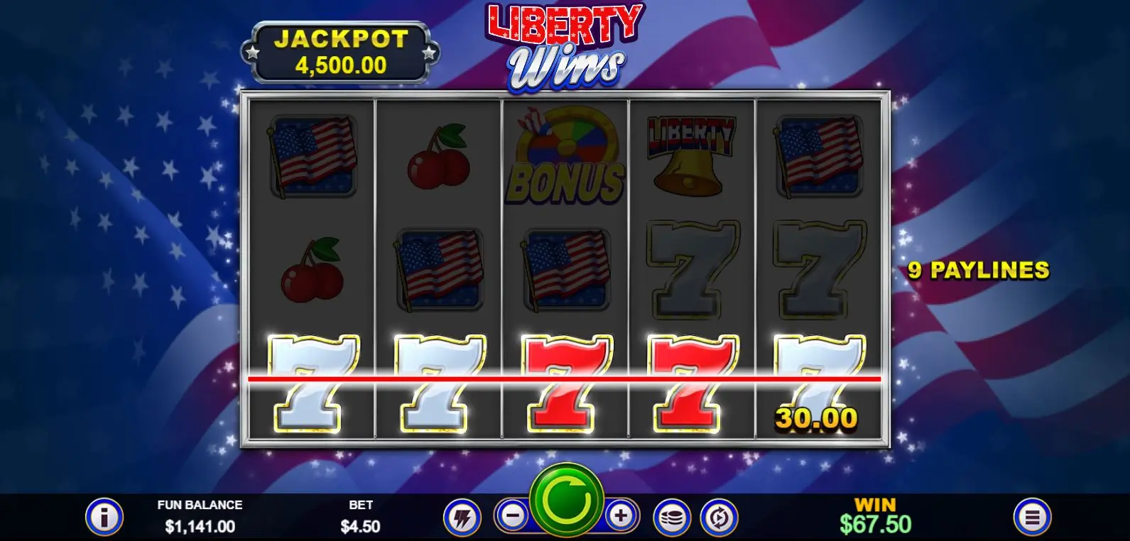 Liberty Wins main features