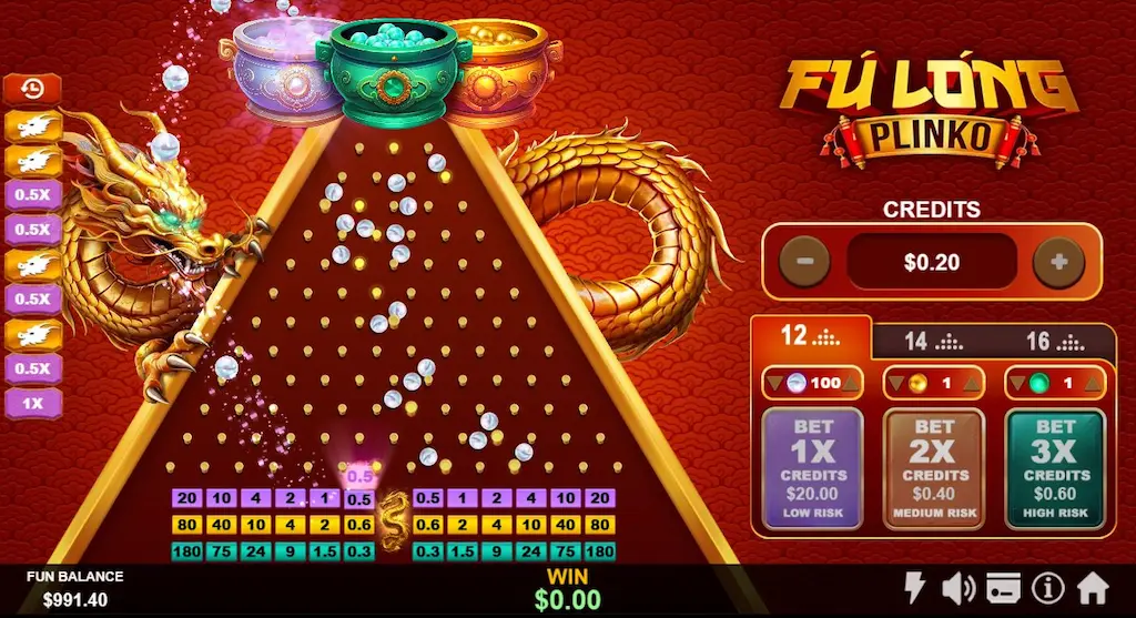 Fú Long Plinko Game Main Features