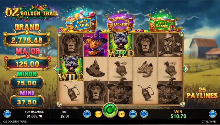 Oz Golden Trail News Main Features