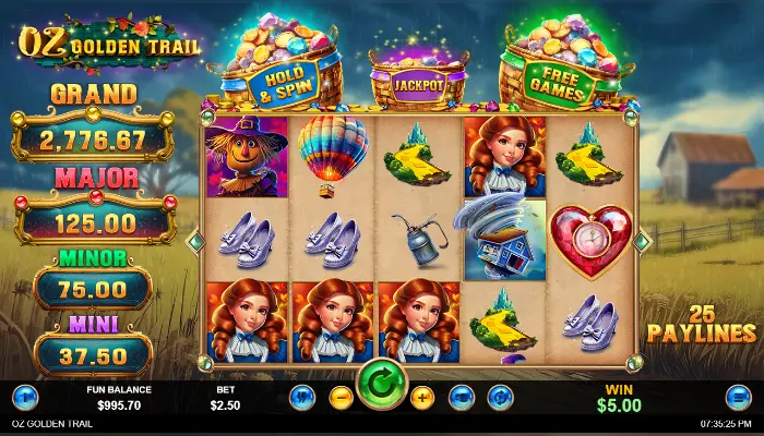 Oz Golden Trail News Scatter Symbols