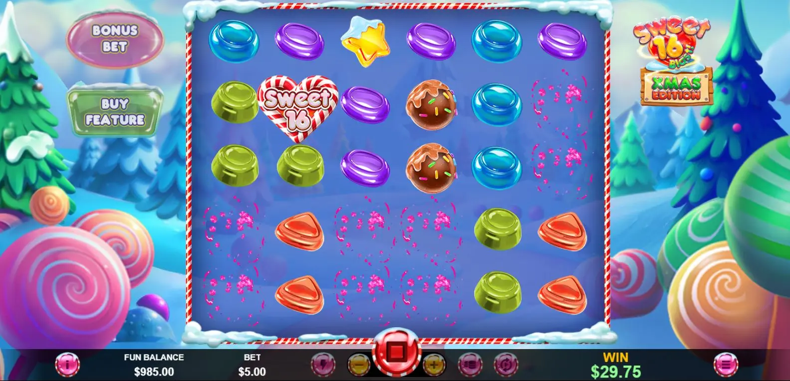 Sweet 16 Blast XMAS Edition main features