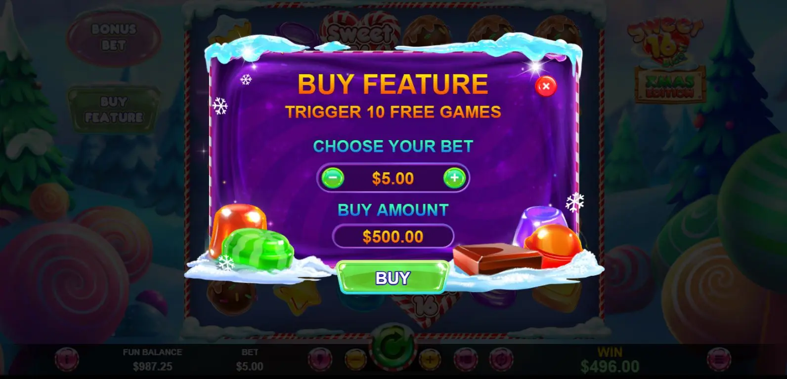 Sweet 16 Blast! XMAS Edition Buy Feature