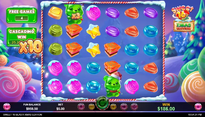 Sweet 16 Blast XMAS Edition OCG News Cascading Wins