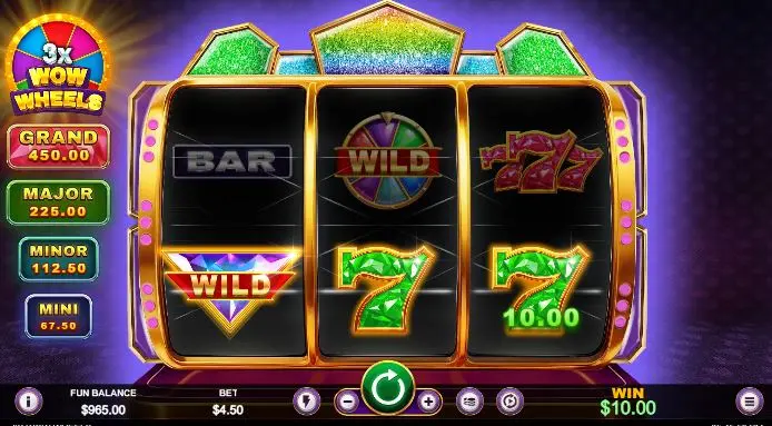 3X WOW WHEELS OCG Nudging Wilds