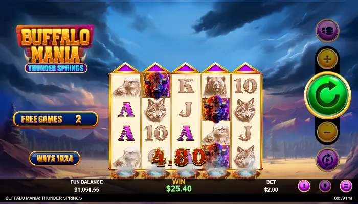 Buffalo Mania Thunder Springs News Free Games with Multipliers