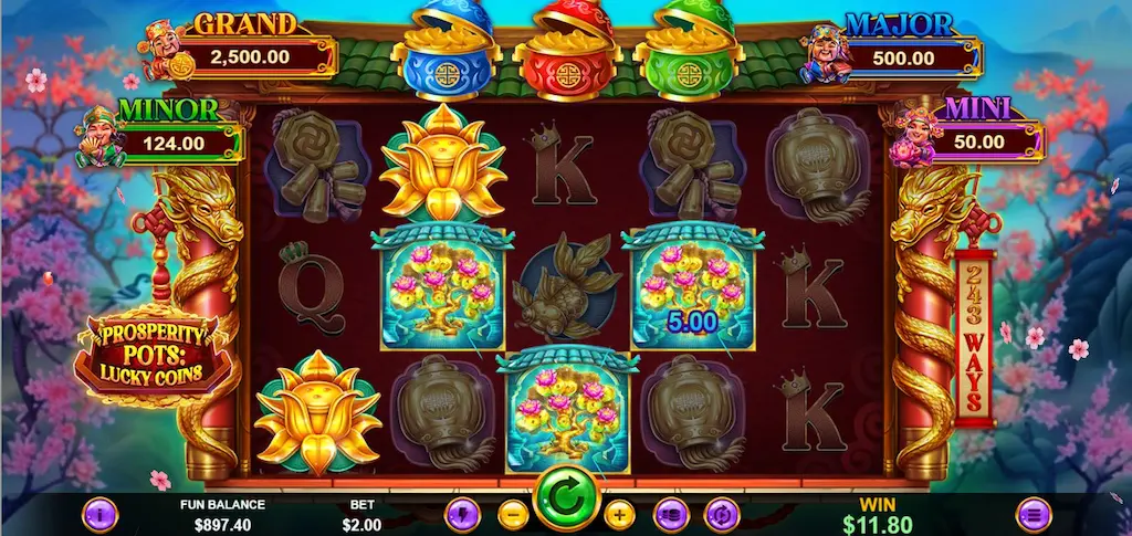 Prosperity Pots: Lucky Coins Main Features