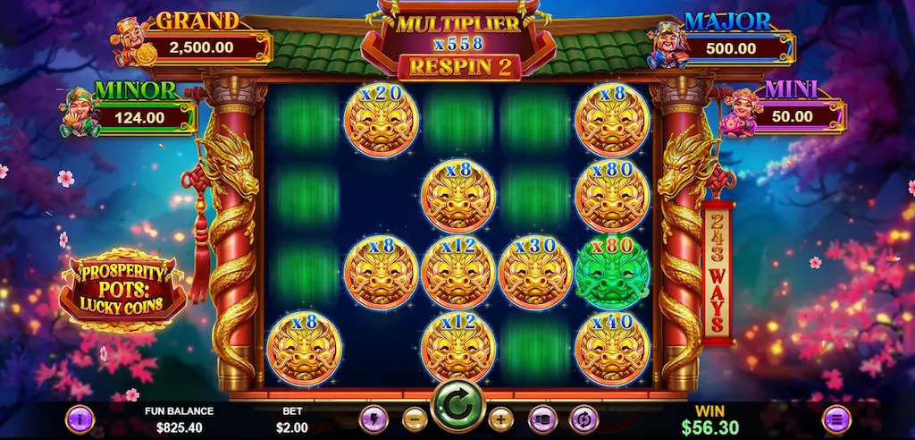 Prosperity Pots: Lucky Coins Dragon Coins