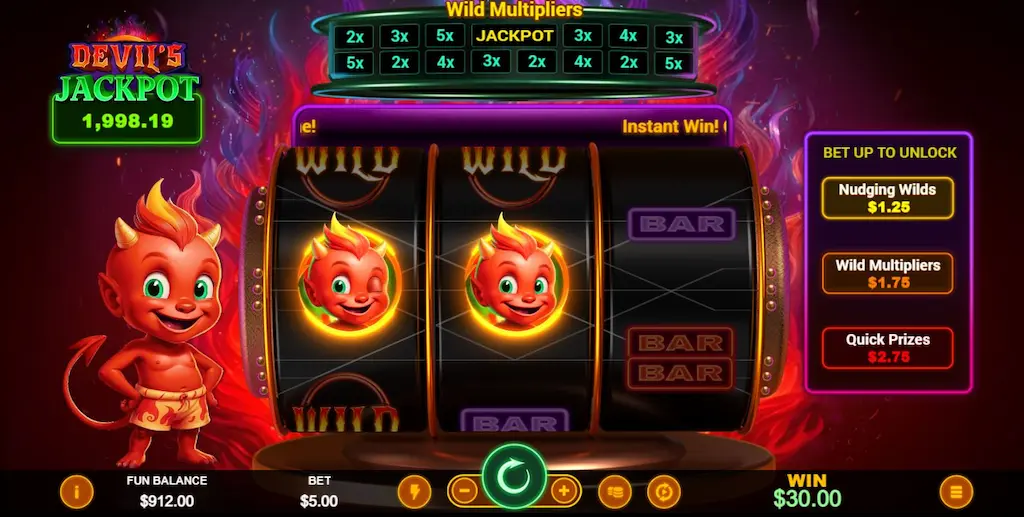 Devil's Jackpot Quick Prize