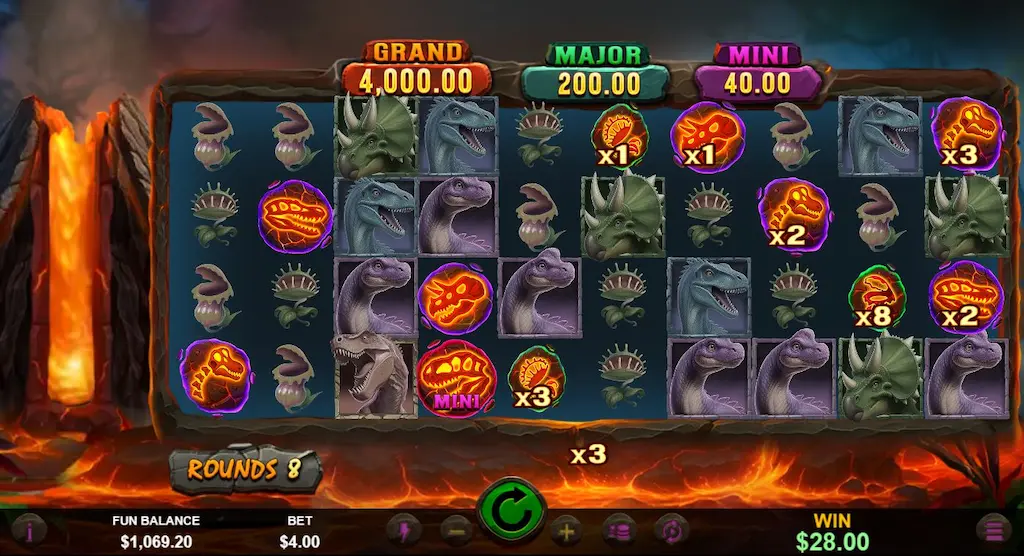 T-Rex Lava Blitz OCG Bonus Feature