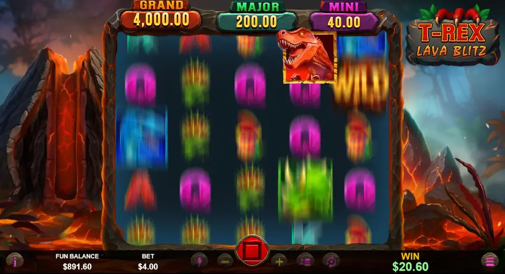 T-Rex Lava Blitz OCG Moving Wild