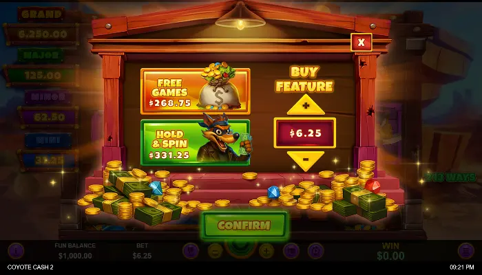 Coyote Cash 2 OCG News Buy Feature