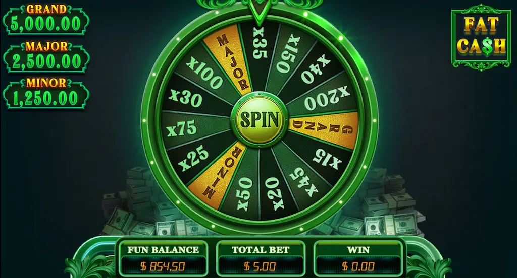 FAT CASH Bonus Wheel