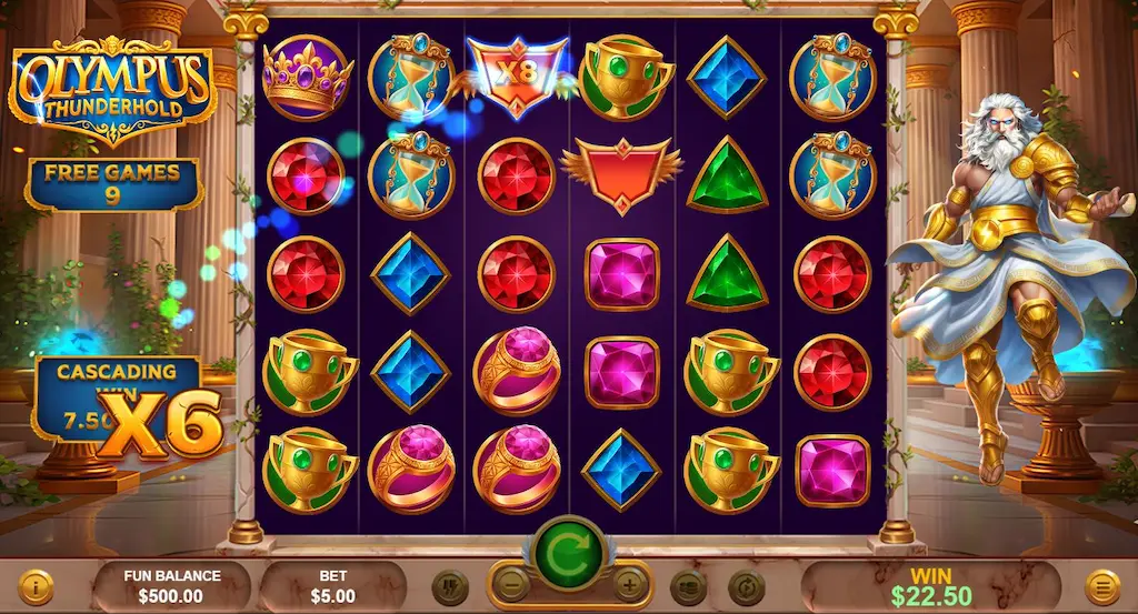 olympus thunderhold ocg free games with multipliers