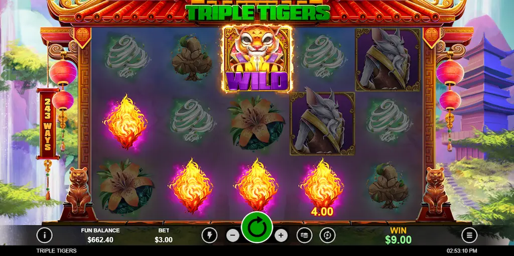 triple tigers paytable ocg