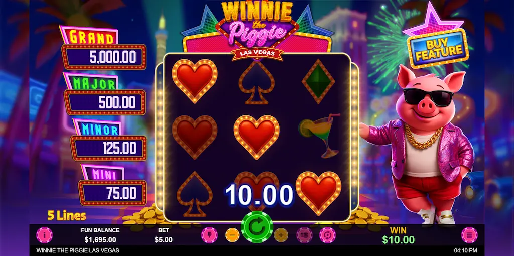 winnie the piggie las vegas pay table
