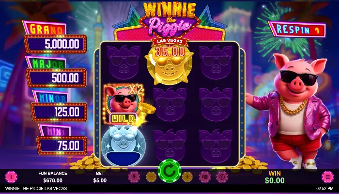 winnie the piggie las vegas ocg news hold & spin