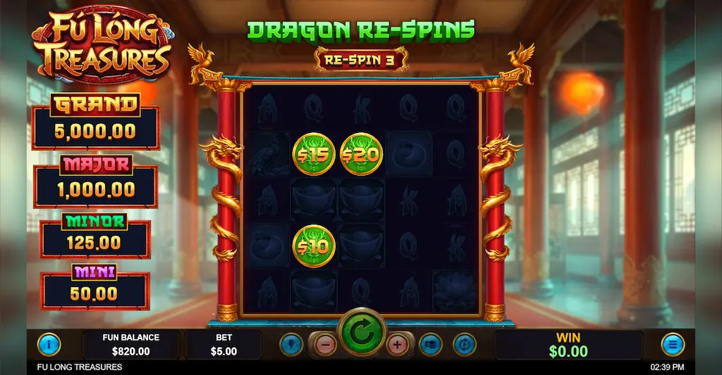 fu long treasures news dragon re-spins