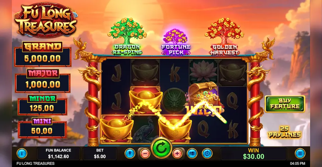 fu long treasures main features