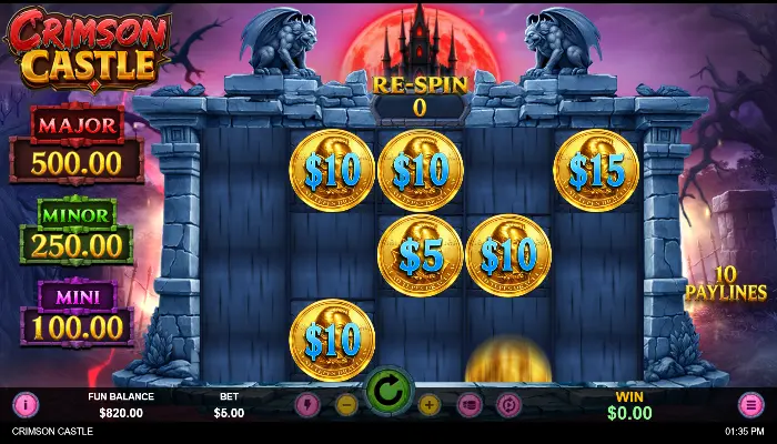 crimson castle hold & spin news