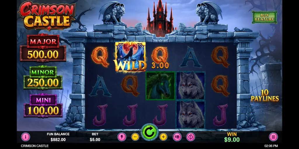 crimson castle pay table