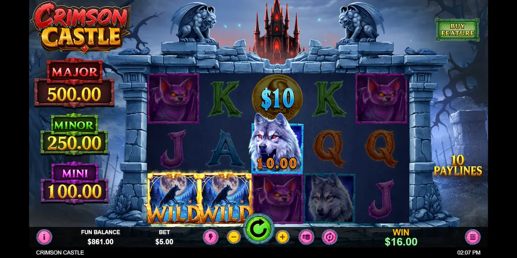 crimson castle main features