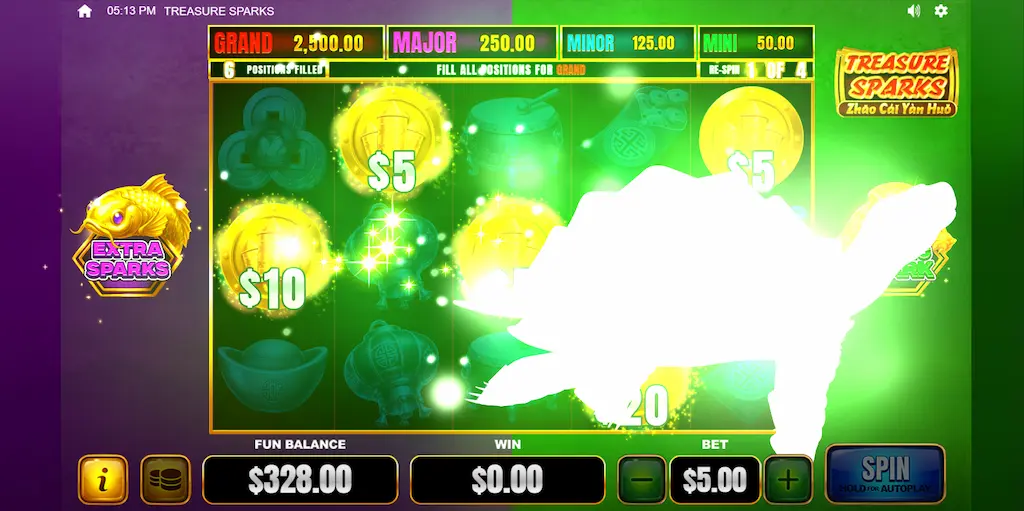 treasure sparks mystic spark